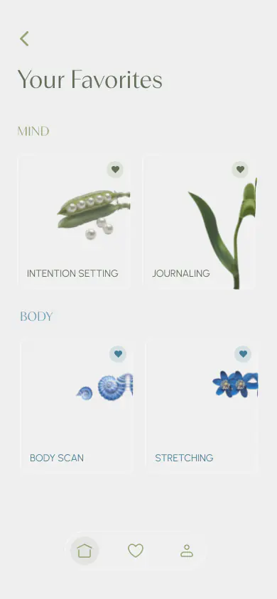 Your Favorites: saved Mind and Body practices